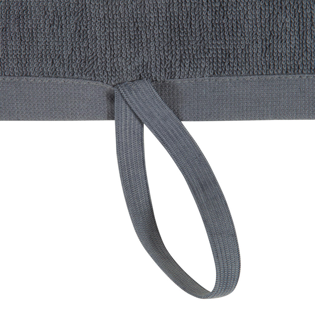 Serviette petite fitness coton gris