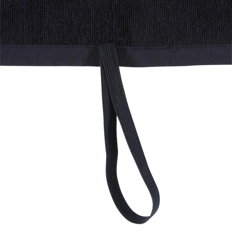 Serviette grande fitness coton noir