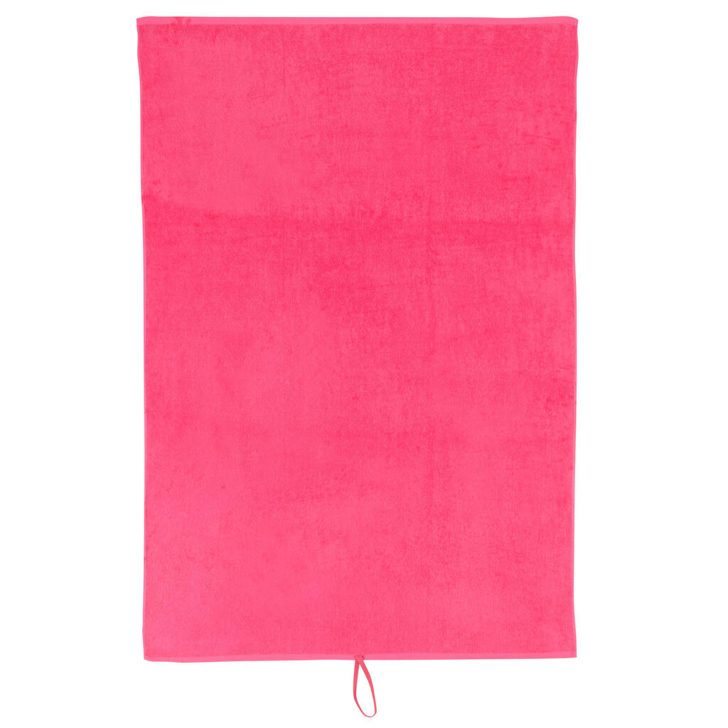 Fitness-Handtuch groß Baumwolle rosa