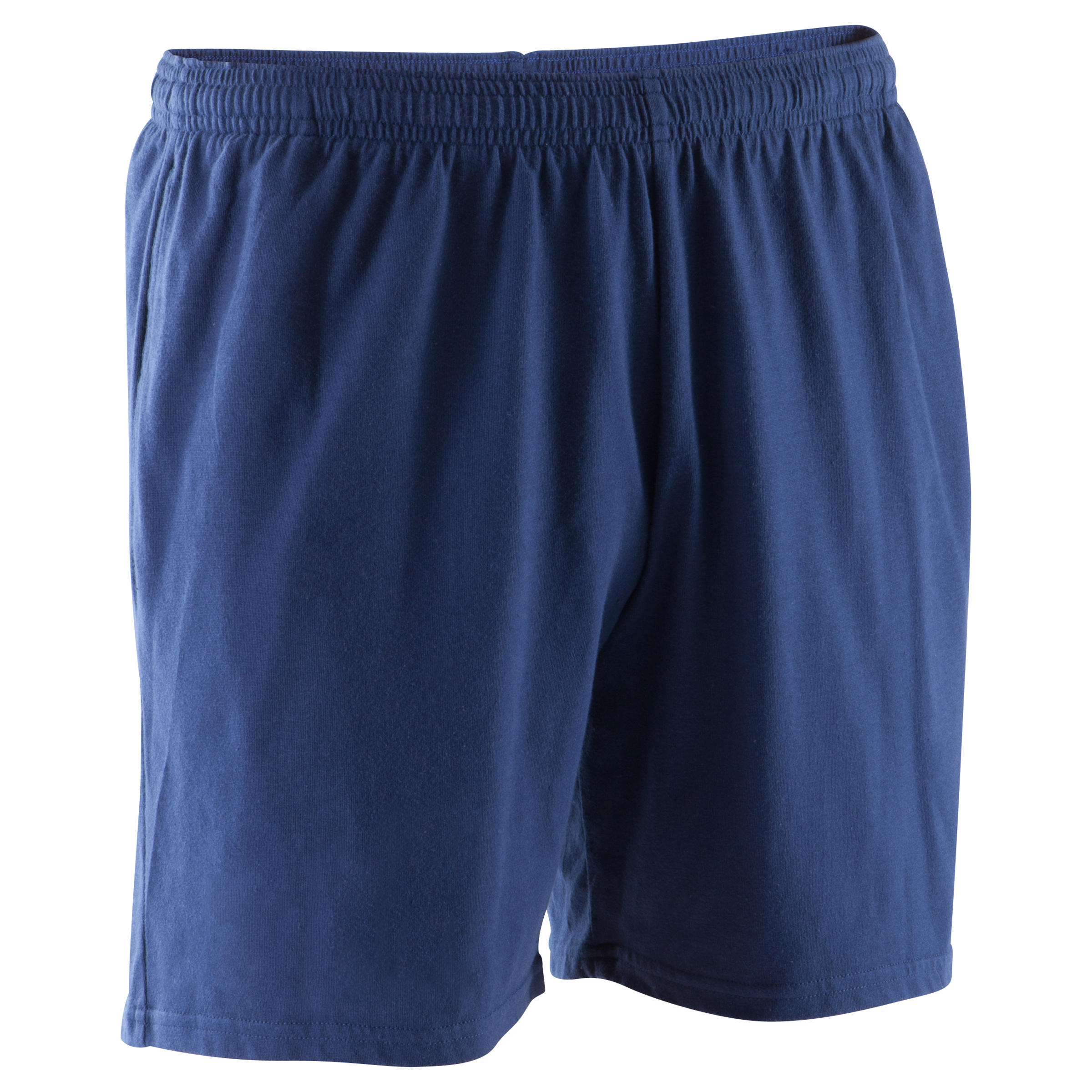 

100 Mid-Thigh Regular-Fit Stretching Shorts - Navy Blue