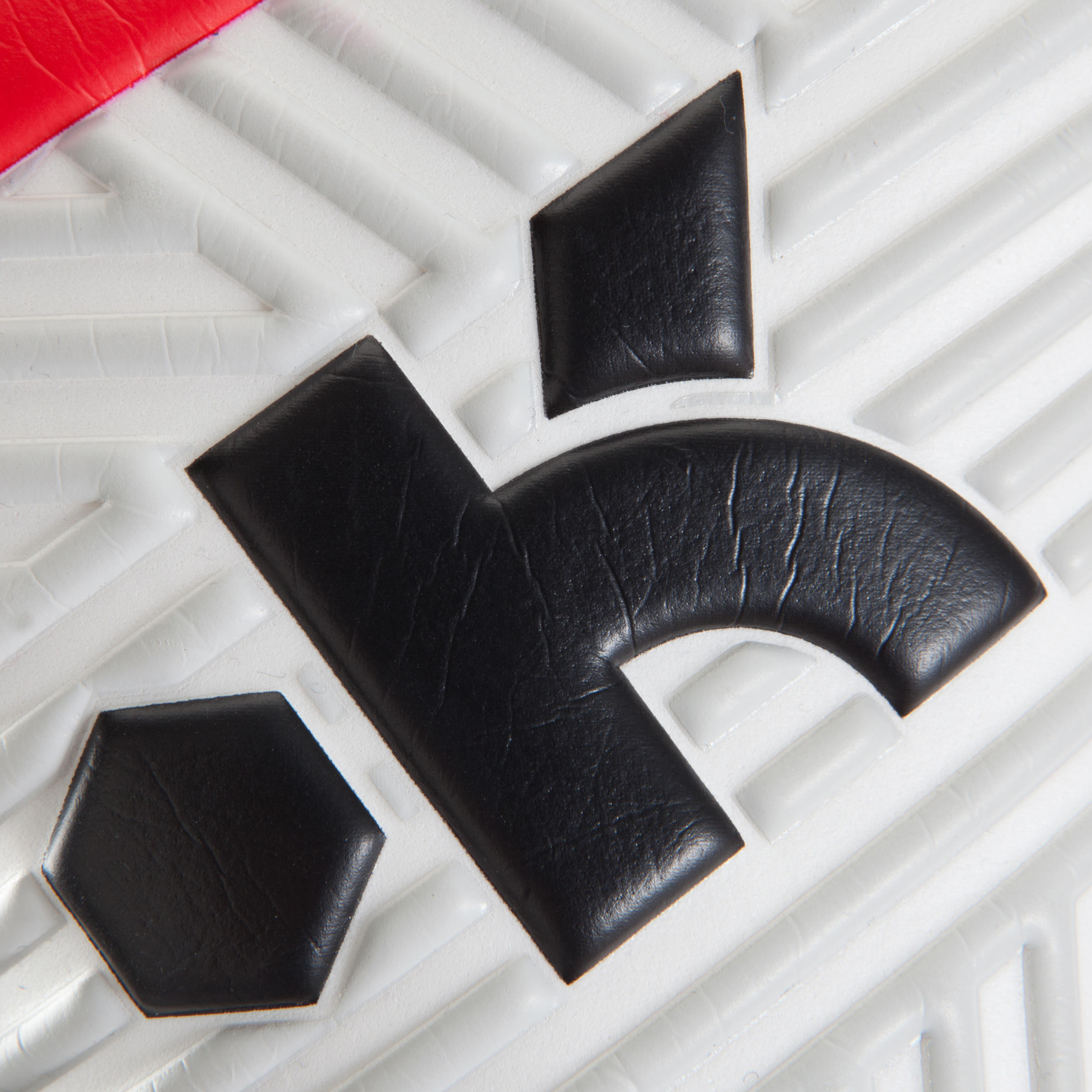 Guantes de portero de fútbol adulto F500 rojo negro