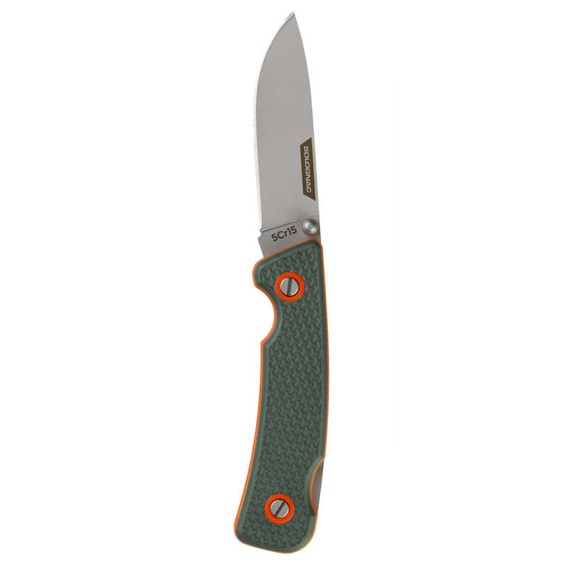 SOLOGNAC Folding Knife AXIS 75 GRIP Khaki Decathlon
