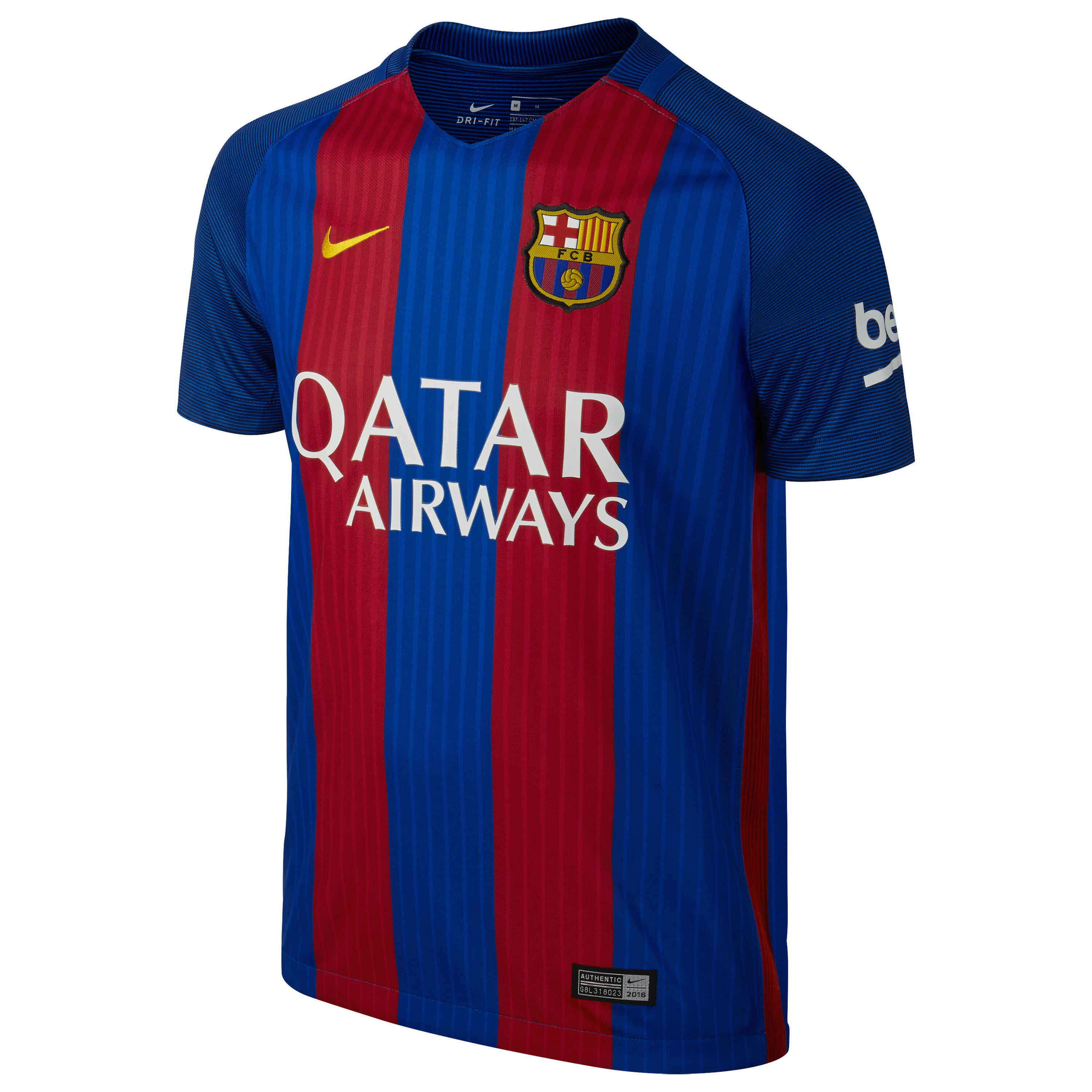 NIKE Barcelona FC Adult Football Replica Home Shirt - Blue Red