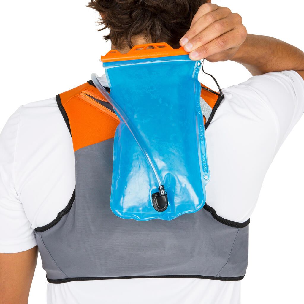 Auftriebsweste SUP/Kajak 50N - Wairo Hydratation orange