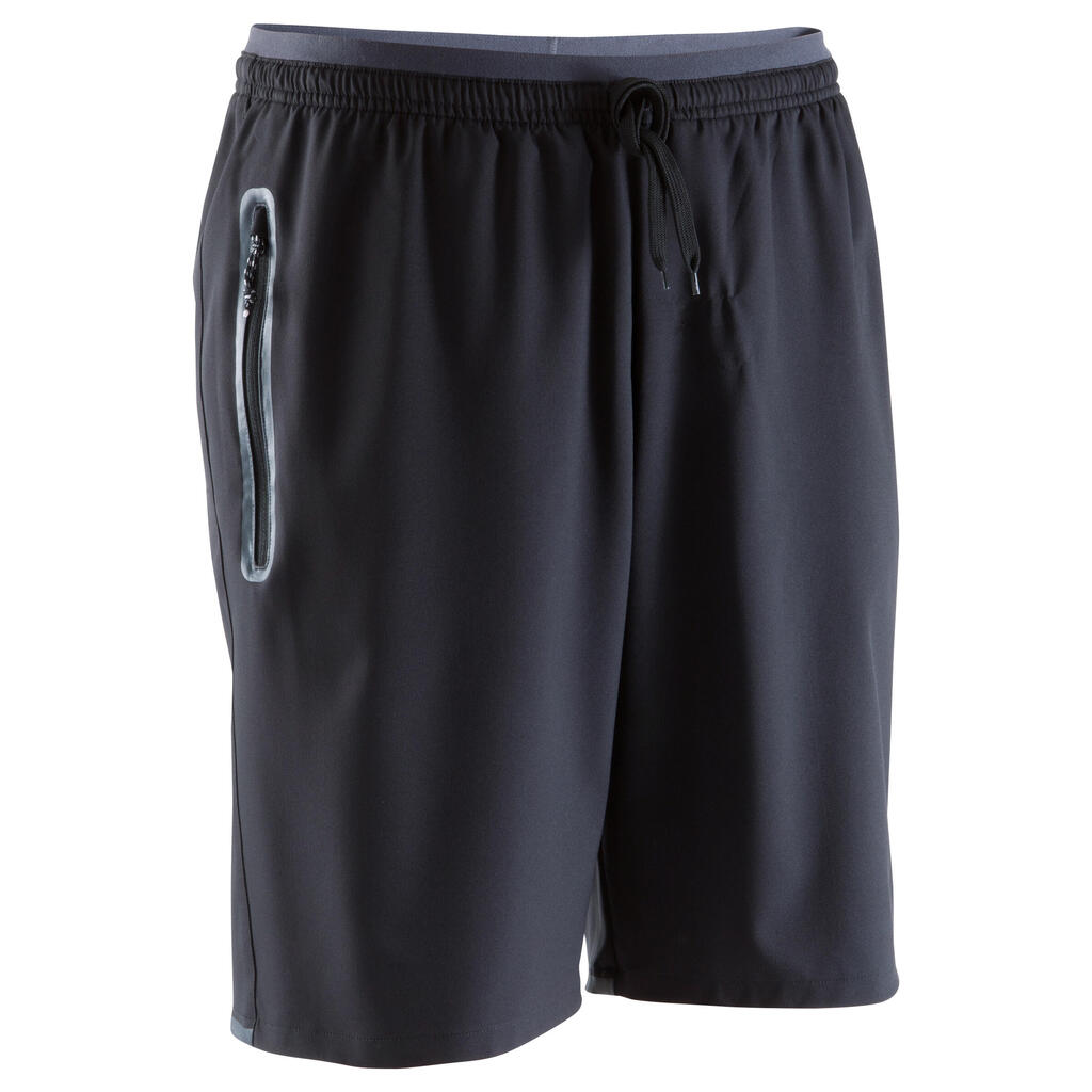 Adult Football Shorts with Zip Pockets Viralto Zip - Black
