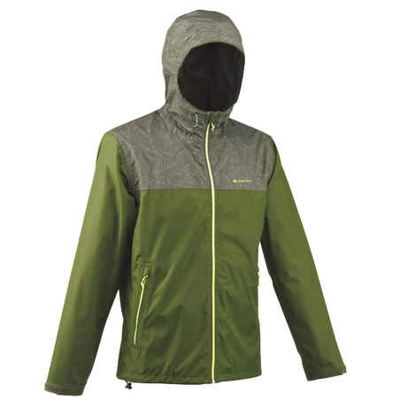 NH100 Men’s Waterproof Nature Hiking Jacket - Leaf Green