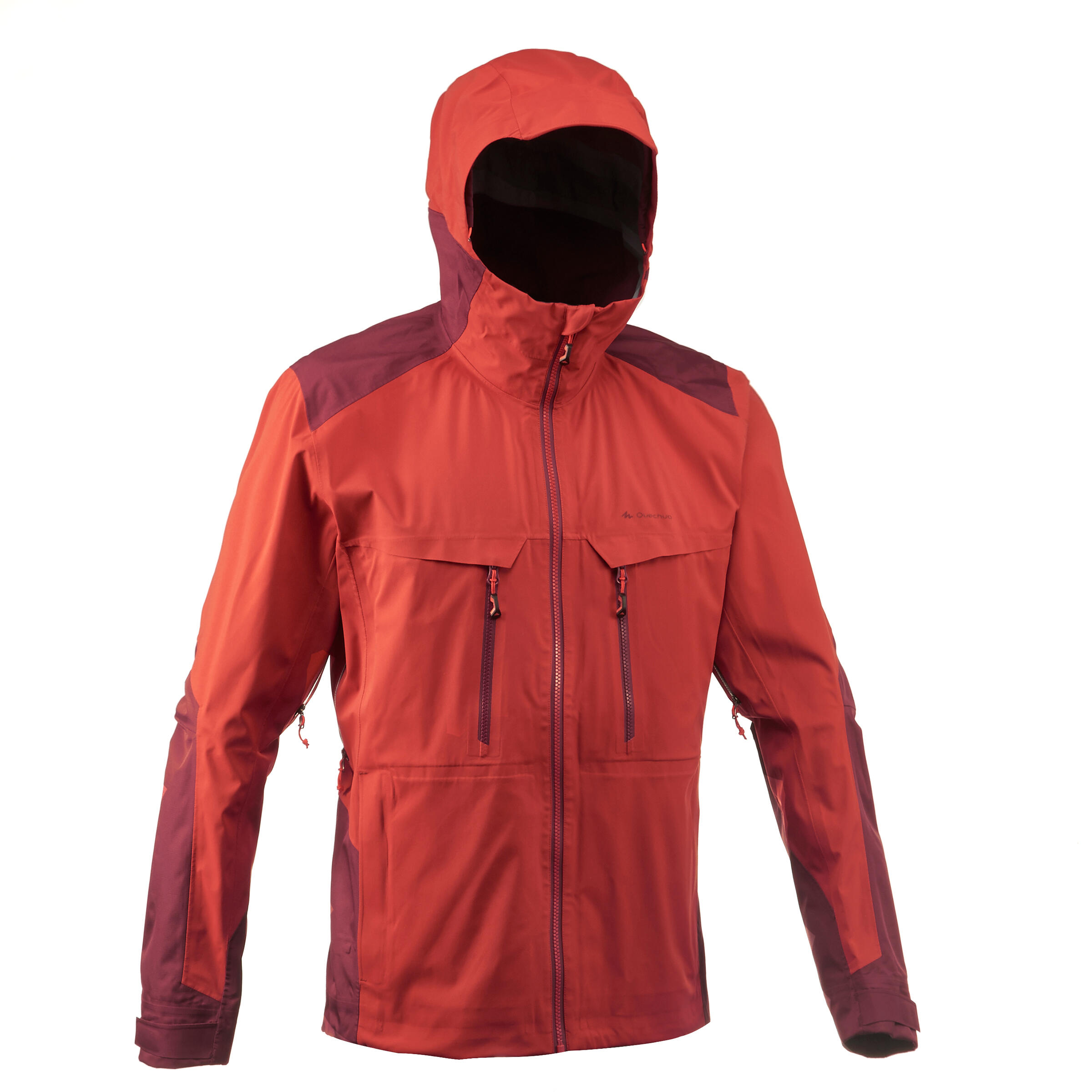 Forclaz 900 Men's Waterproof Mountain Hiking Rain Jacket - Red 3/31