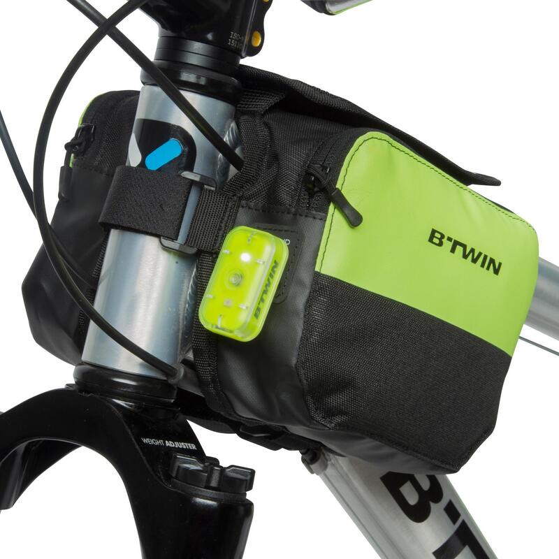 520 Double 2L Bike Frame Bag Black RIVERSIDE Decathlon