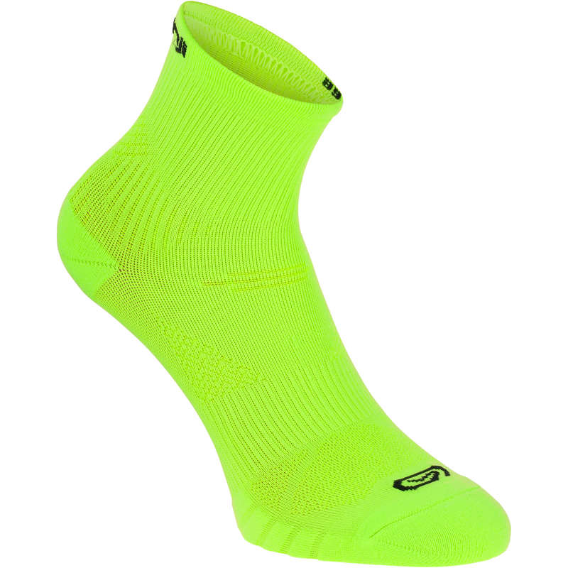 KALENJI Eliofeel Running Socks 2-Pack - Yellow | Decathlon
