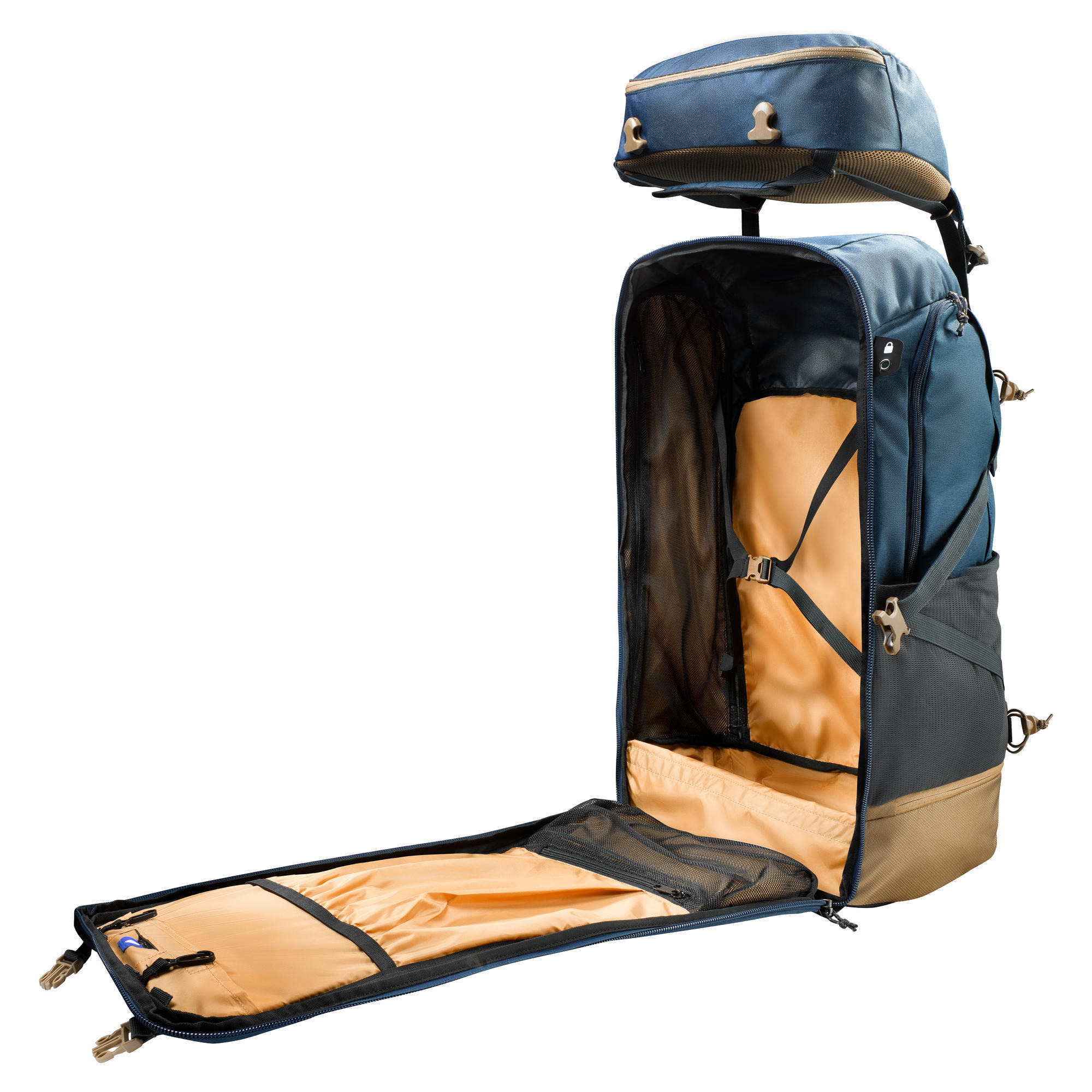 Rugzak voor backpacken Homme 70L 