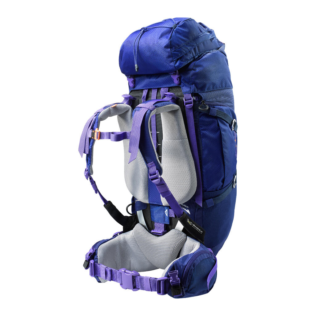 Trekkingrucksack Symbium 50+10 Liter Damen dunkelblau