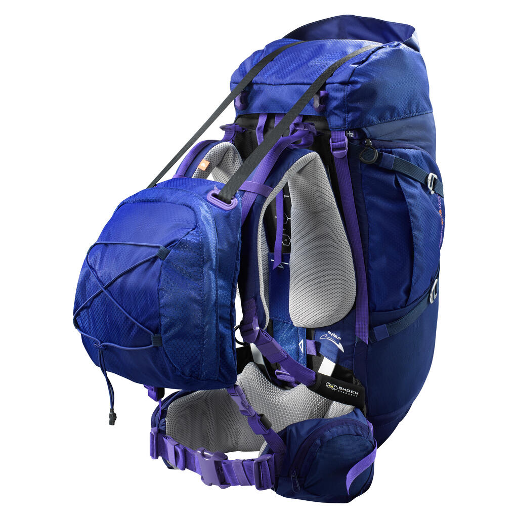 Trekkingrucksack Symbium 50+10 Liter Damen dunkelblau