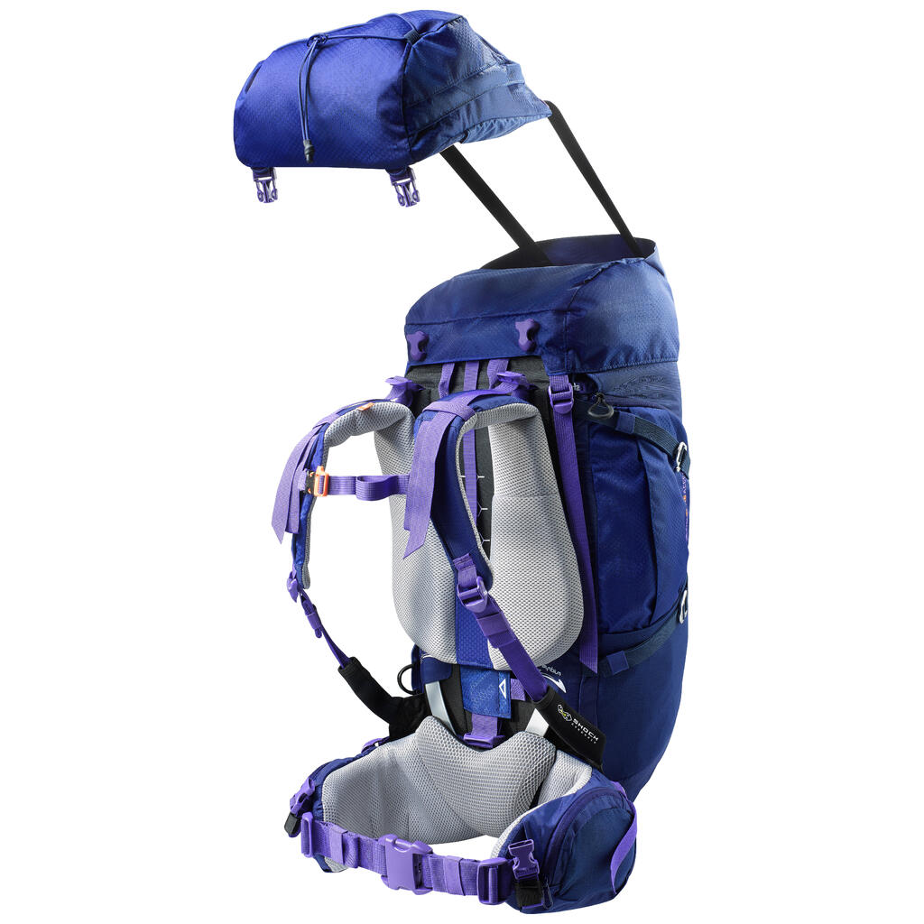 Trekkingrucksack Symbium 50+10 Liter Damen dunkelblau