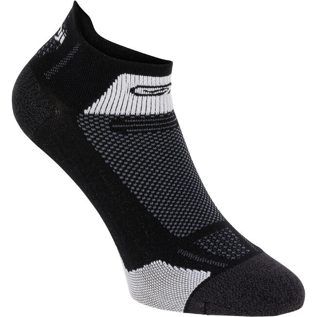 KIPRUN THIN MID-HEIGHT RUNNING SOCKS - BLACK