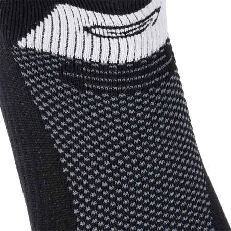 KIPRUN THIN MID-HEIGHT RUNNING SOCKS - BLACK