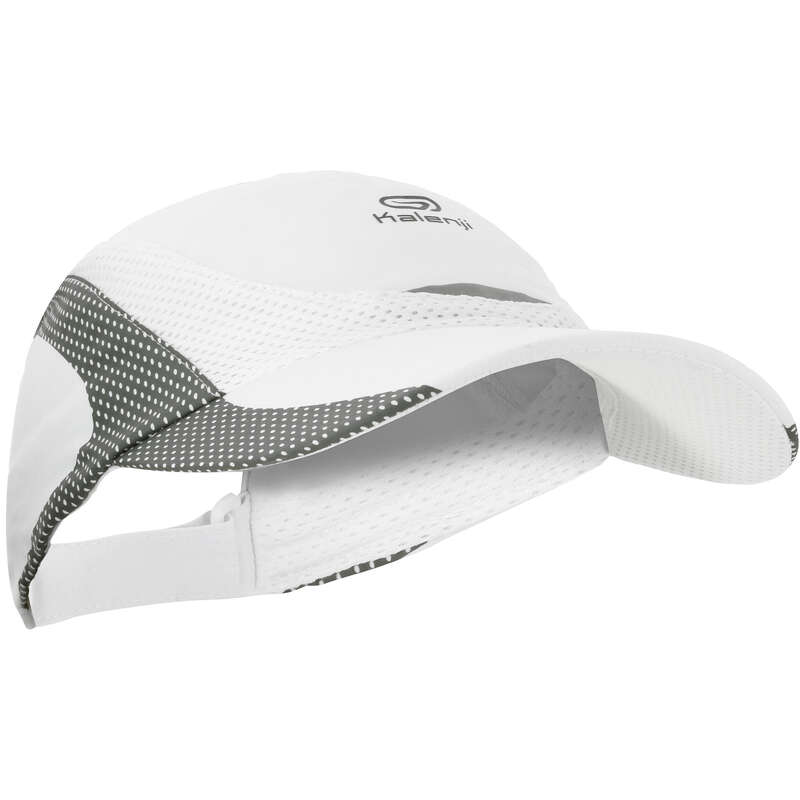 KALENJI MEN'S RUNNING CAP WHITE HEAD SIZE 5563 cm