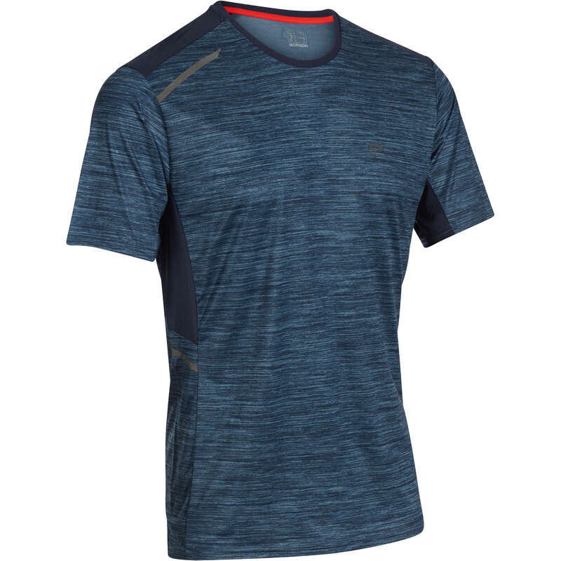 REGULAR MAN JOG WARM/MILD WTHR CLOTHES - RUN DRY+ MEN'S T-SHIRT PRINT KALENJI