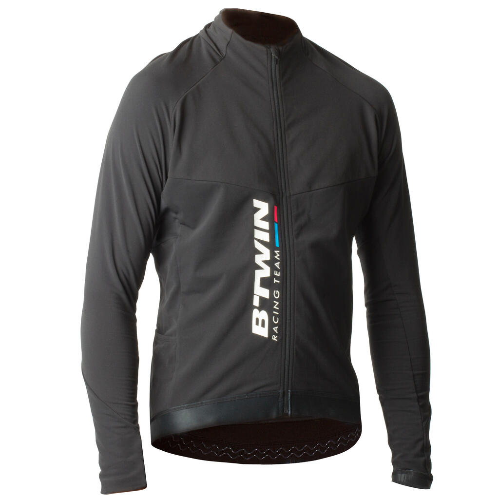 900 long-sleeved road cycling cyclotourism jersey - black