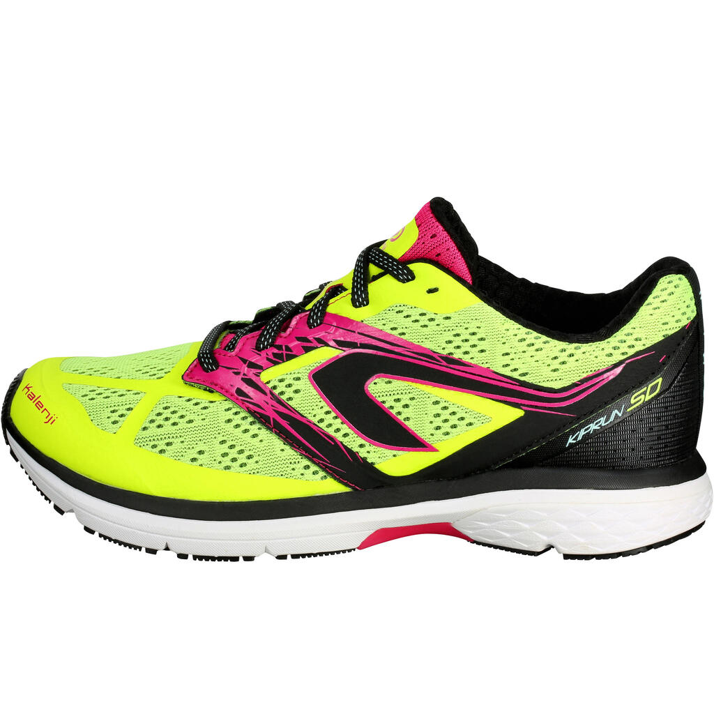 Laufschuhe Kiprun SD Damen Neutral/Pronation/Supination gelb/rosa 