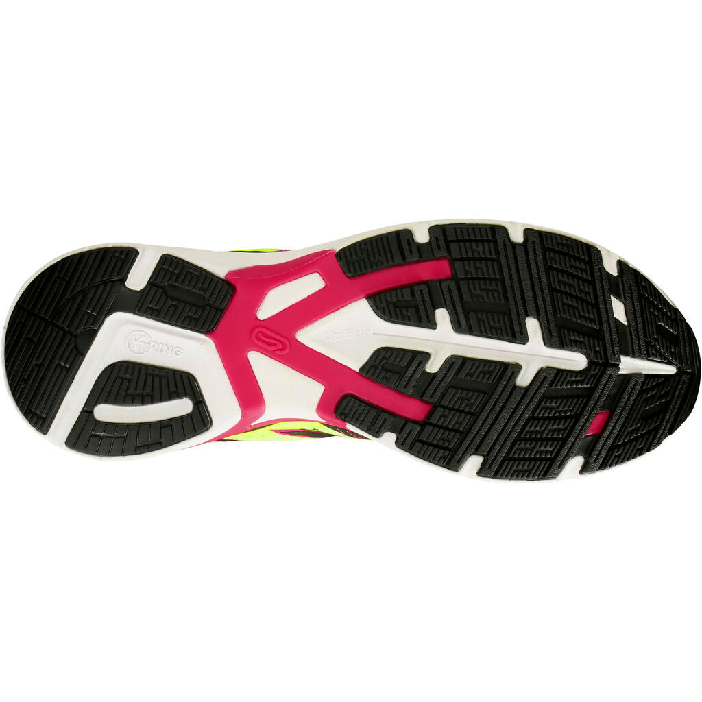 Laufschuhe Kiprun SD Damen Neutral/Pronation/Supination gelb/rosa 