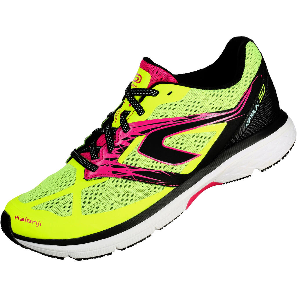 Laufschuhe Kiprun SD Damen Neutral/Pronation/Supination gelb/rosa 