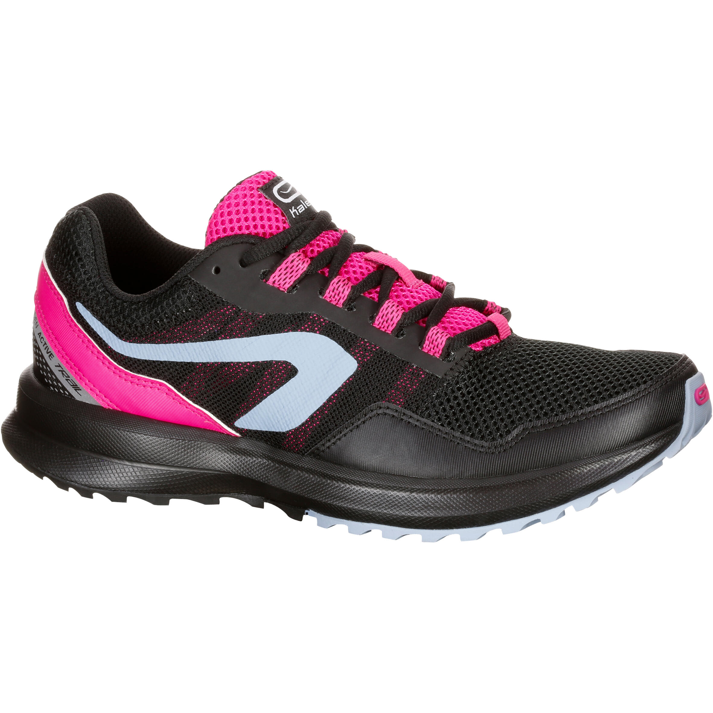 KALENJI Run Active Grip Women's Jogging Shoes - Black Pink