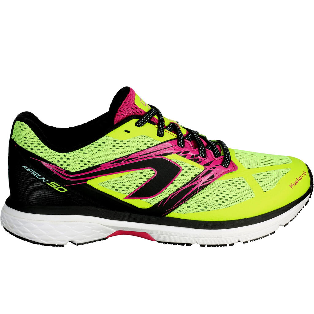 Laufschuhe Kiprun SD Damen Neutral/Pronation/Supination gelb/rosa 