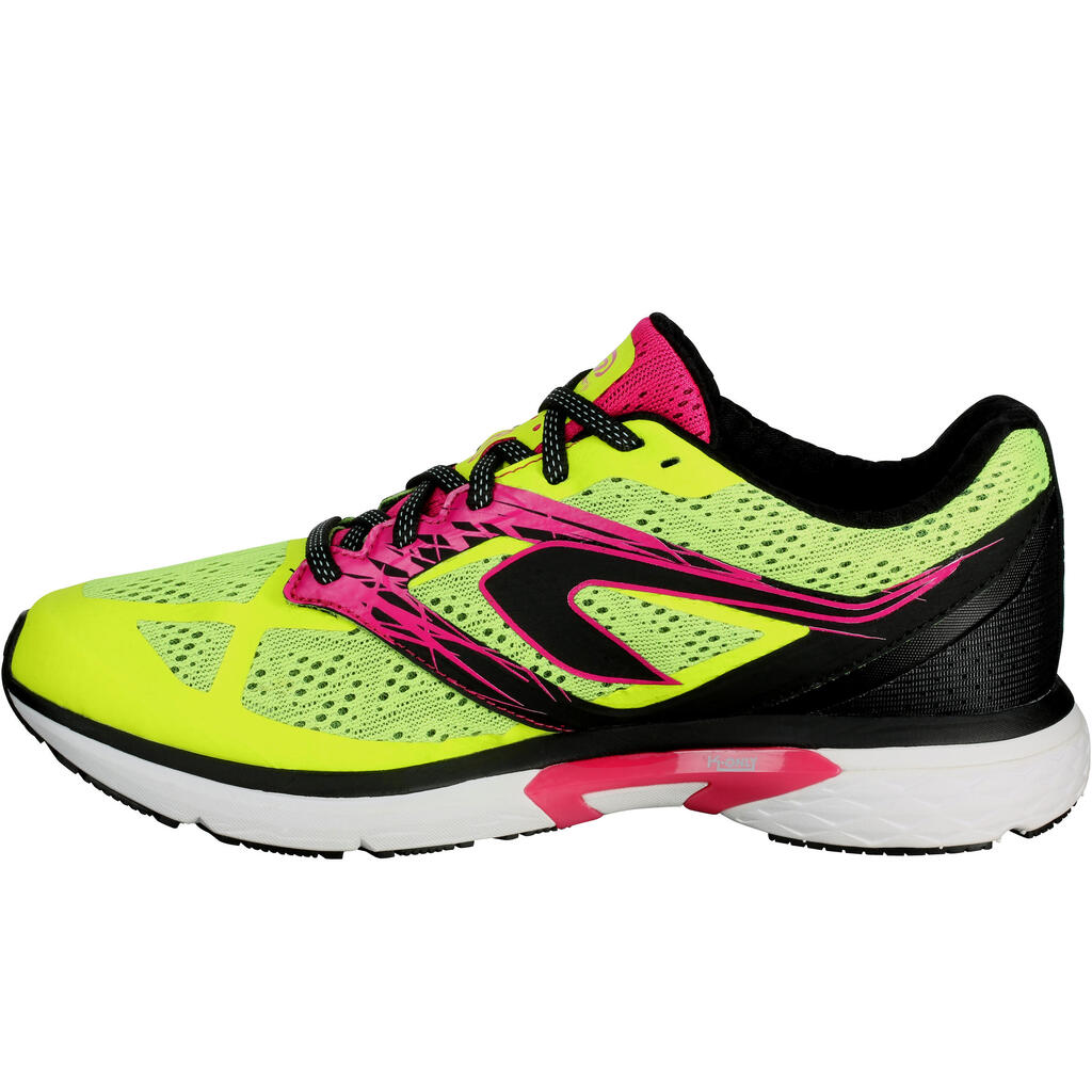 Laufschuhe Kiprun SD Damen Neutral/Pronation/Supination gelb/rosa 