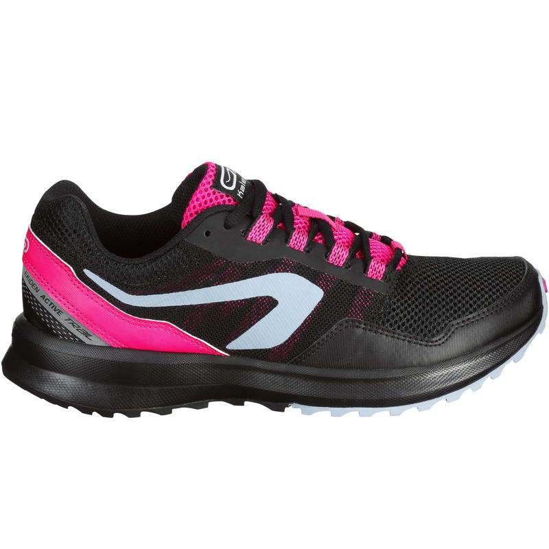TENIS DE RUNNING PARA MUJER RUN ACTIVE GRIP NEGRO ROSA TENIS DE RUNNING PARA MUJER RUN ACTIVE GRIP NEGRO ROSA