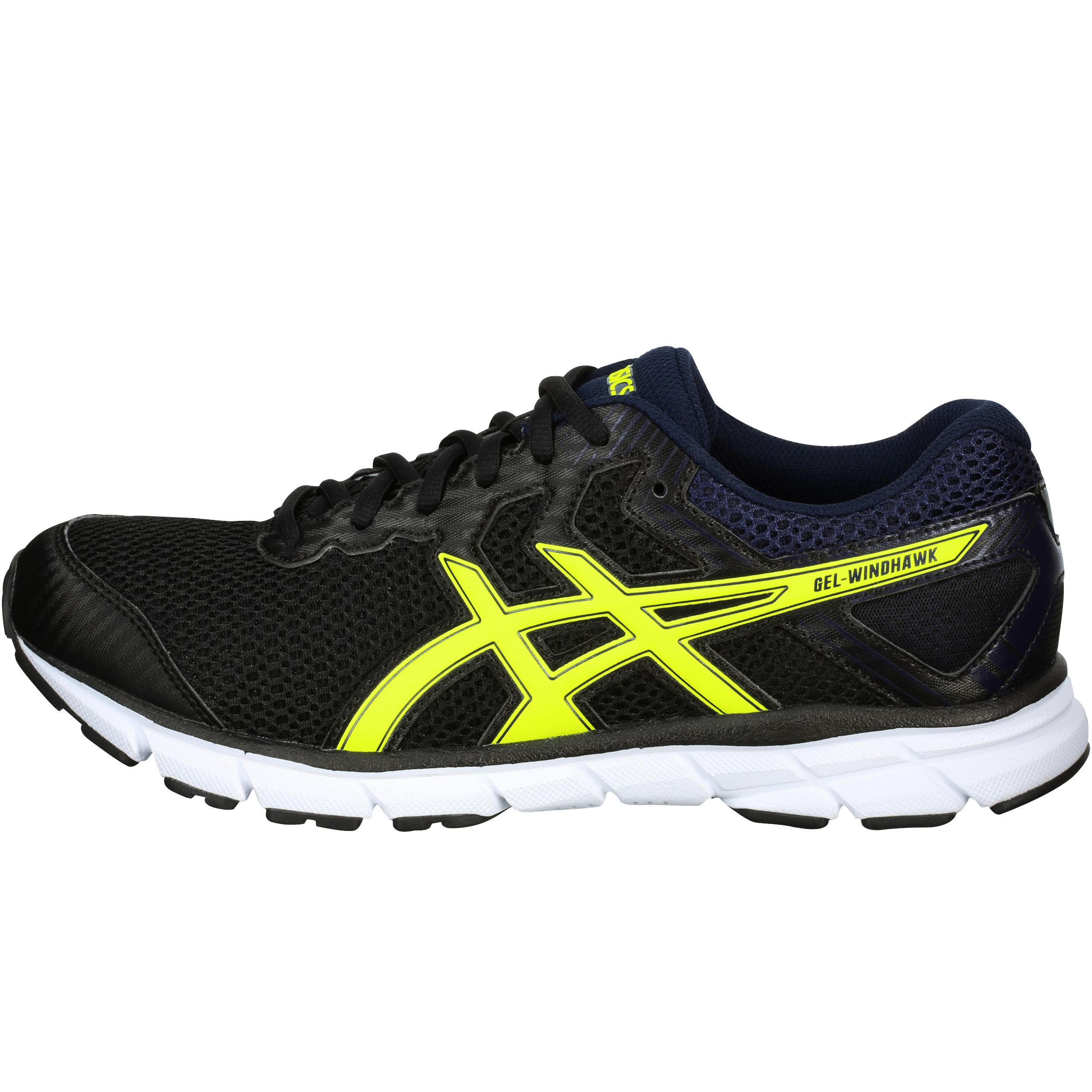 ASICS GEL WINDHAWK men's running shoe black yellow ASICS Decathlon