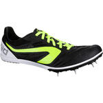 MIDDLE-DISTANCE RUNNING TRAINERS WITH SPIKES BLACK YELLOW WHITE