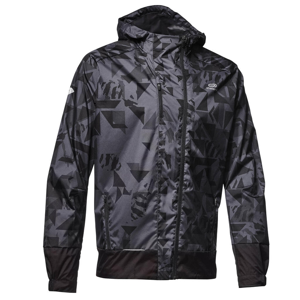Run rain men's running jacket - grey