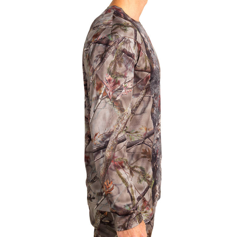 Short-Sleeved Breathable Hunting T-shirt – Treemetic 100 Camouflage