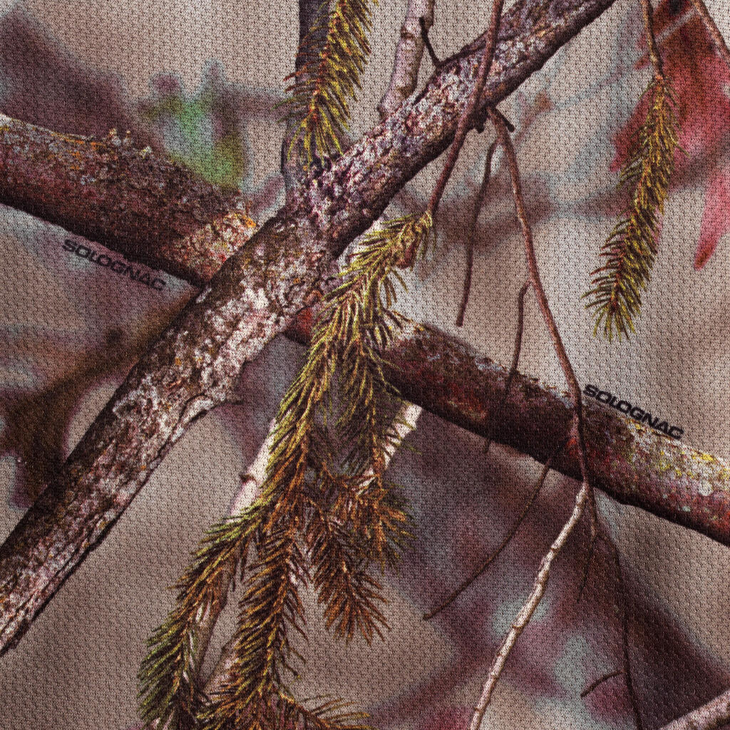 Kamuflažna lovačka majica kratkih rukava TREEMETIC 100