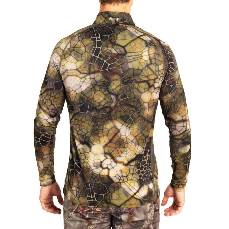 T-SHIRT CHASSE MANCHES LONGUES SILENCIEUX RESPIRANT 500 FURTIV