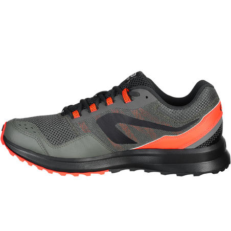 CHAUSSURE JOGGING HOMME RUN ACTIVE GRIP KAKI ROUGE