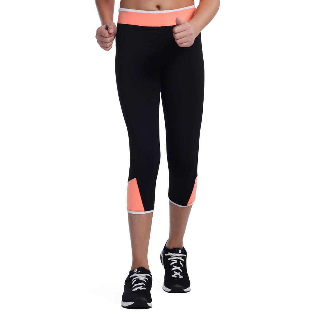 Leggings Gym Energy Kinder schwarz/orange