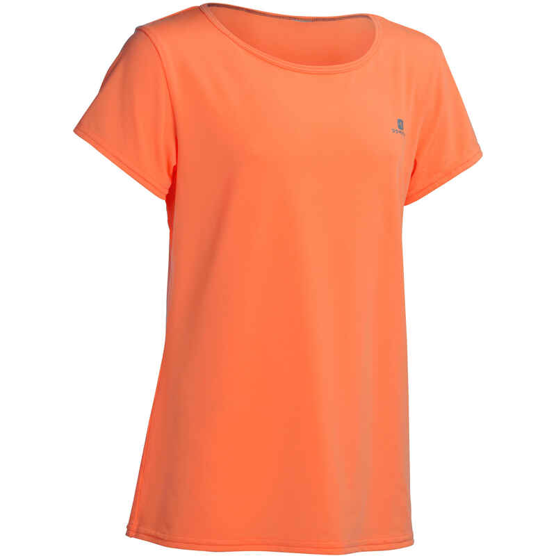 con tiempo Oculto Feudal Camiseta de manga corta gimnasia Energy niña naranja - Decathlon