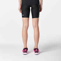 RUN DRY WOMEN'S TIGHT SHORTS - BLACK