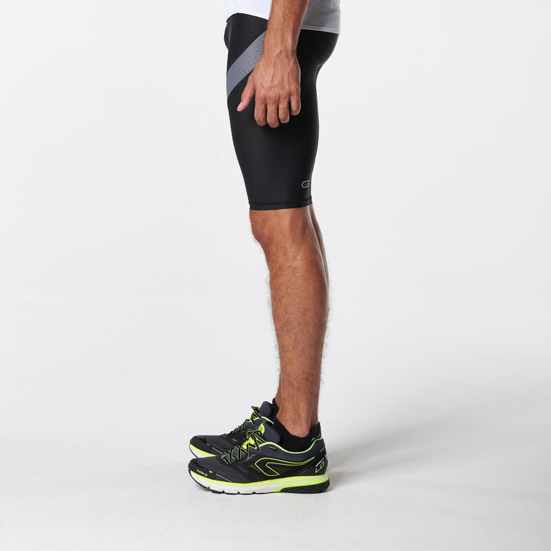 KIPRUN MEN'S COMPRESSION RUNNING TIGHTS BLACK KIPRUN Decathlon