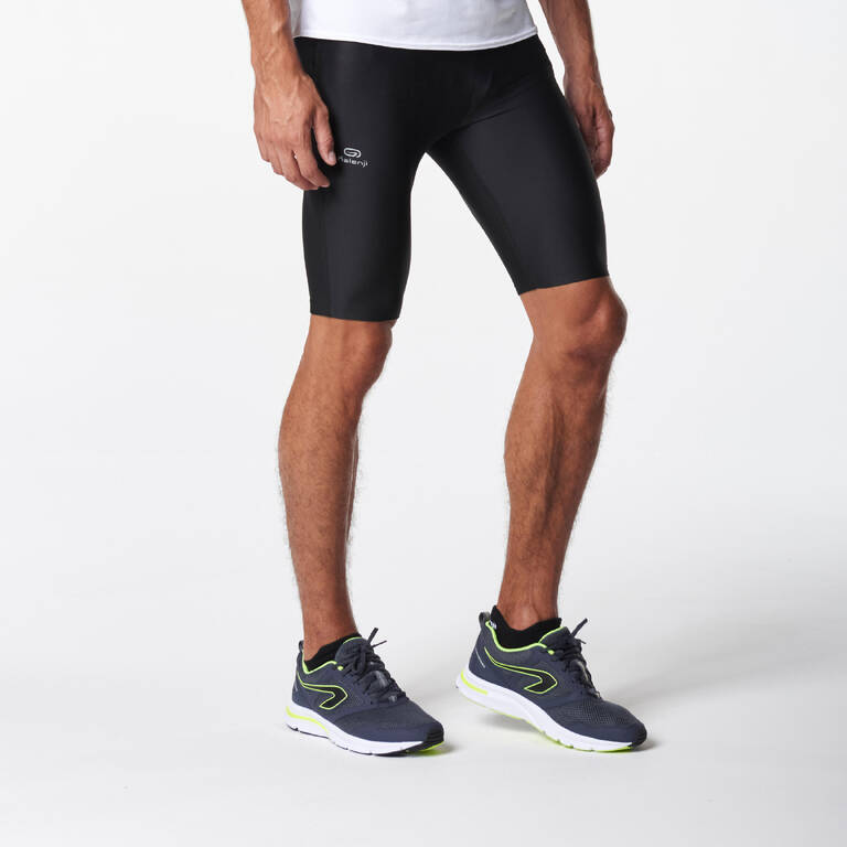 Men's Running Breathable Tight Shorts Dry - black