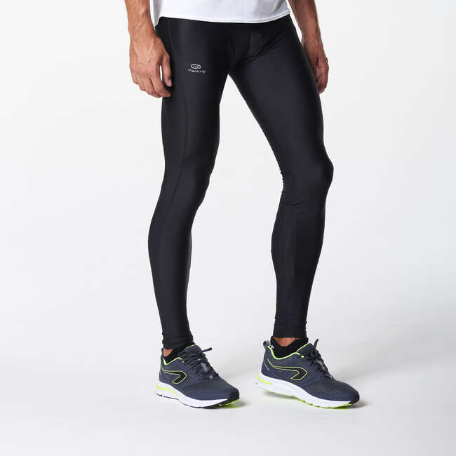 KALENJI Run Dry Men's Running Tights - Black | Decathlon