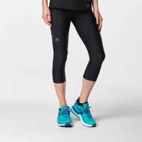 Run Dry Women's Running Cropped Bottoms - Black