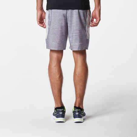 RUN DRY+ MEN'S SHORTS - MOTTLED GREY