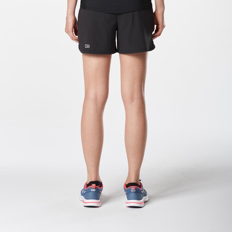 女款慢跑運動短褲RUN DRY－黑色