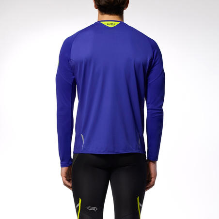 Men's Kiprun Running Jersey - blue yellow 
