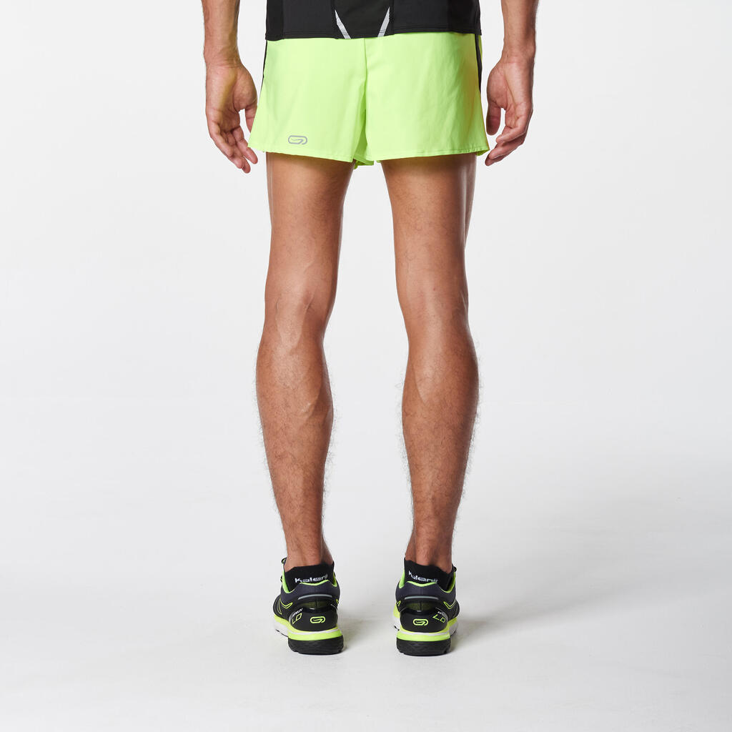 Laufshorts Split Kiprun Herren gelb