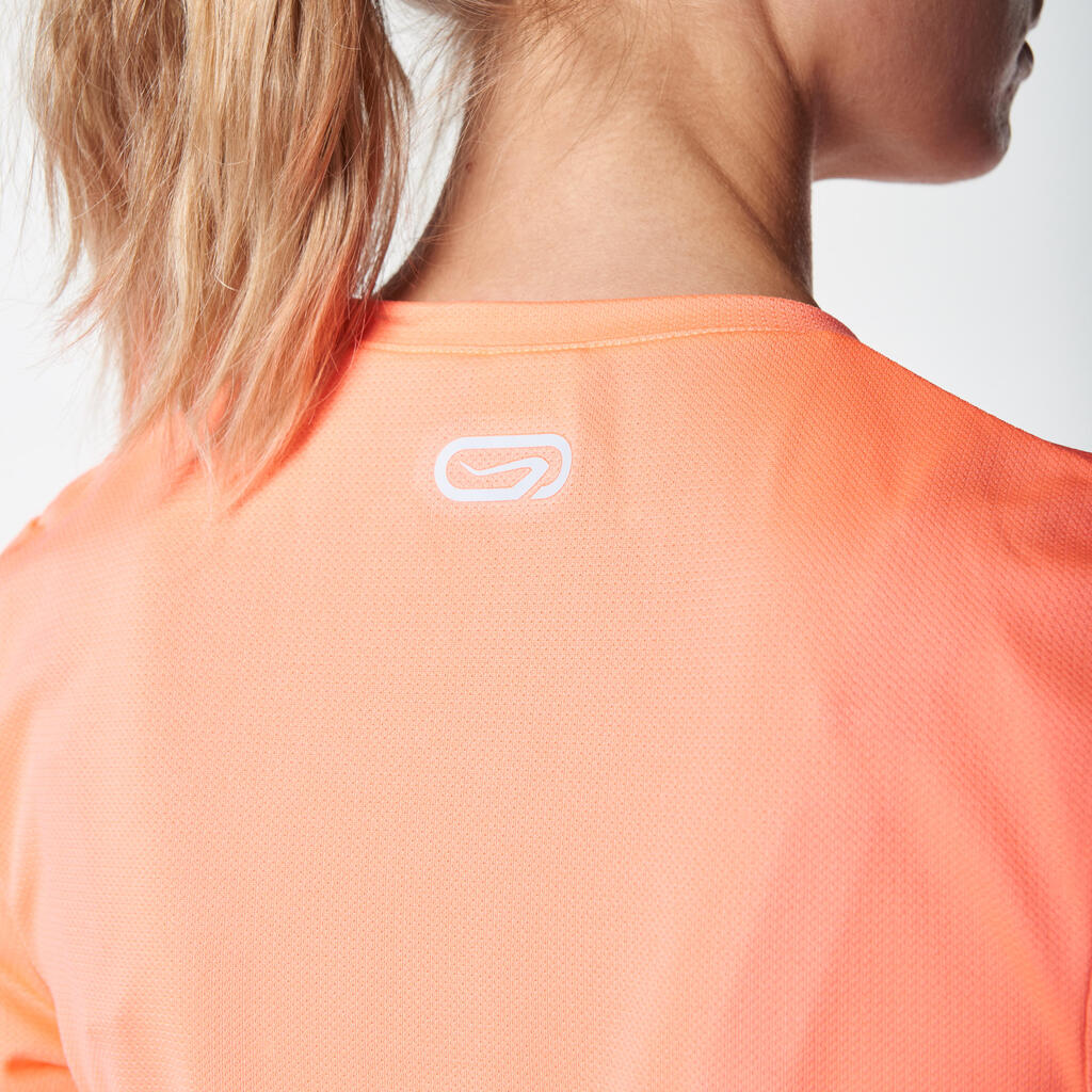 Run Dry Women's Running T-Shirt - Coral 