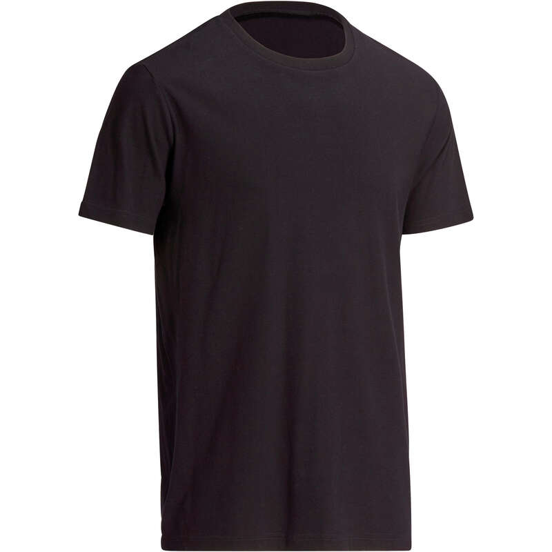 MAN GYM, PILATES APPAREL Clothing - Men's Gym T-Shirt 100 - Black NYAMBA - Tops