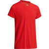 Pánske tričko slim na cvičenie a pilates tmavočervené
